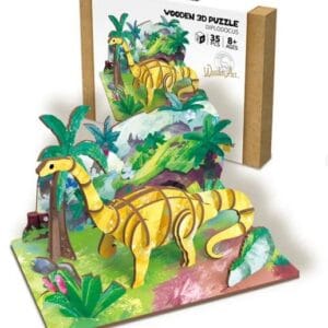 Дерев'яний пазл 3D "Diplodocus"