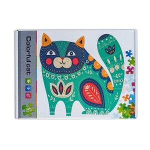 Фігурний пазл Барвистий котик