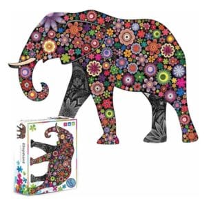 Фігурний пазл Квітковий слон