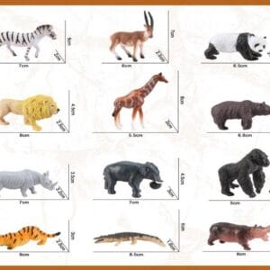 Набір диких тварин + картки