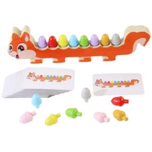 Монтессорі гра Білочка з жолудями