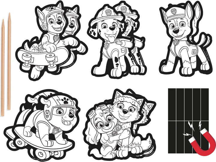 Набір для творчості Moxy Paw Patrol Скретч-магніти