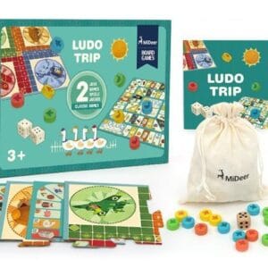 Настільна гра Ludo 2в1 Mideer Лудо