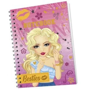 Блокнот Besties А5 60 аркушів лінійка рожевий (961012)
